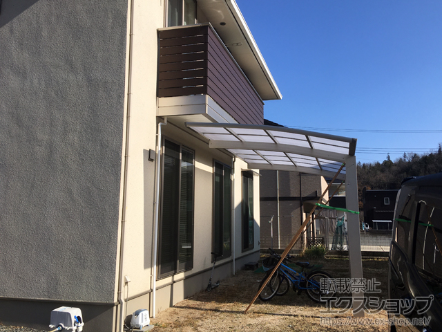 岡山県井原市ののカーポート プレシオスポート 積雪〜20cm対応 施工例