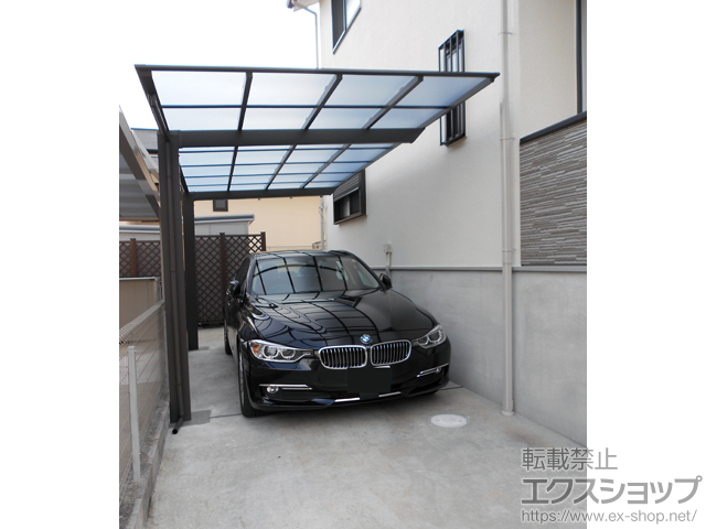 兵庫県神戸市ののカーポート ネスカF (フラットスタイル) 積雪〜20cm対応 施工例