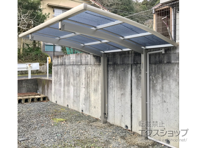 滋賀県大津市ののサイクルポート・駐輪場 プレシオスポート ミニ 積雪〜20cm対応 施工例