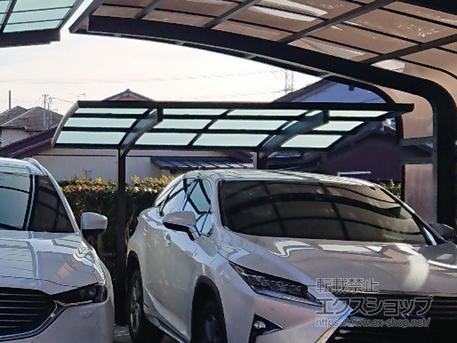 群馬県高崎市ののサイクルポート・駐輪場 レイナポートグランミニ 積雪〜20cm対応 施工例