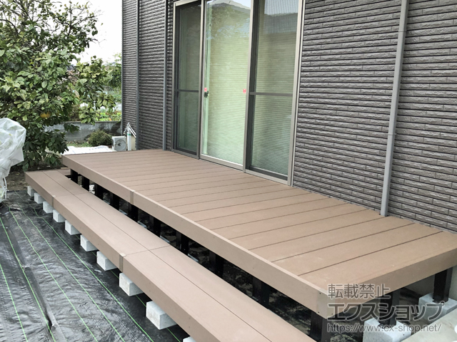 福岡県久留米市ののウッドデッキ リウッドデッキ 200 施工例