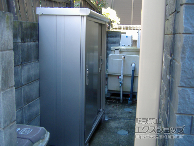 東京都世田谷区のの物置・屋外倉庫 エスモ 一般型 1200×520×1501（ESE-1205E） ESE-1205E-SS 施工例