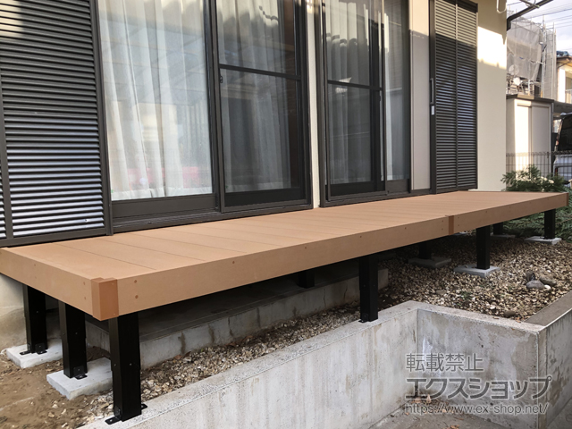 東京都三鷹市ののウッドデッキ リウッドデッキ 200 施工例