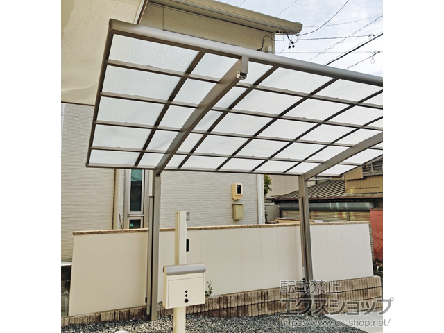 三重県三重郡川越町ののカーポート ネスカR (ラウンドスタイル) 積雪〜20cm対応 施工例