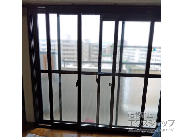 福岡県福岡市のLIXIL リクシル（トステム）の内窓（二重窓・二重サッシ） インプラス ダストバリア仕様 引違い窓 2枚建 施工例