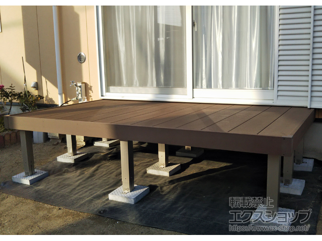 群馬県太田市ののウッドデッキ マージウッドデッキ 施工例