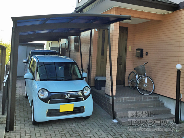 宮城県亘理郡亘理町ののカーポート プレシオスポート 縦連棟 積雪〜20cm対応 施工例