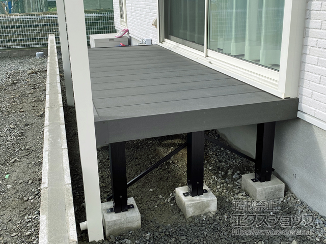 福岡県久留米市ののウッドデッキ リウッドデッキ 200 施工例