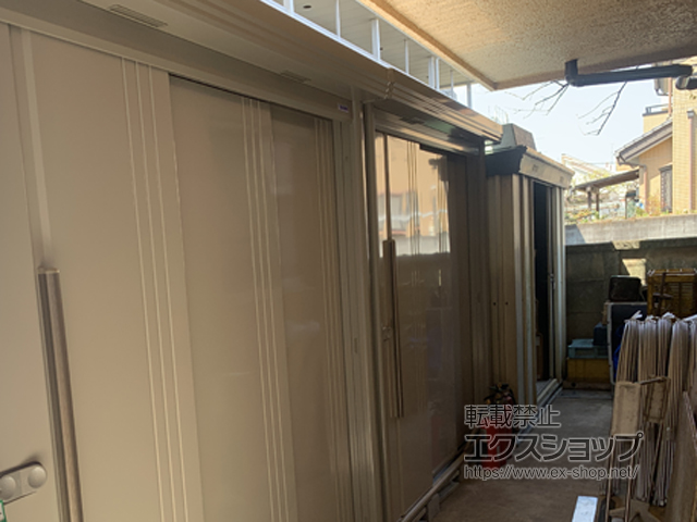 東京都立川市のの物置・屋外倉庫 Mr.ストックマンダンディ 一般型 2200×1222×2110（ND-2212） ND-2212-W 施工例