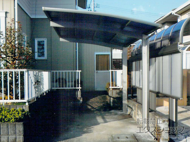 三重県津市ののカーポート プレシオスポート 積雪〜20cm対応 施工例