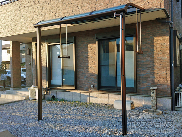 埼玉県深谷市ののテラス屋根 ソラリア R型 テラスタイプ 単体 積雪〜20cm対応 施工例