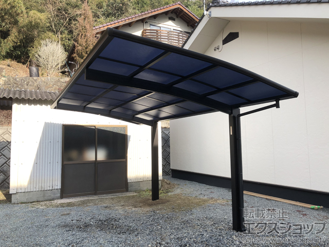 広島県尾道市ののカーポート プレシオスポート 積雪〜20cm対応 施工例