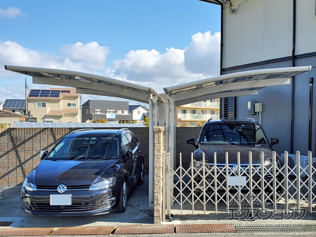 大阪府貝塚市ののカーポート レイナポートグラン　積雪〜20cm対応 施工例