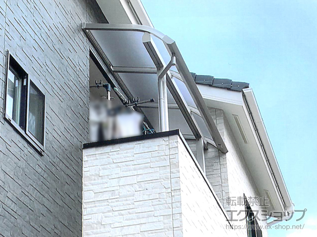 奈良県北葛城郡広陵町ののバルコニー・ベランダ屋根 プレシオステラスII R型 屋根タイプ 単体 積雪〜20cm対応 施工例