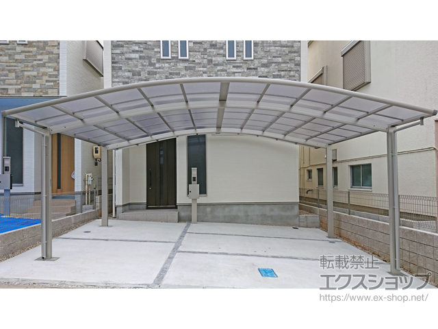 愛知県岡崎市ののカーポート レイナツインポートグラン　積雪〜20cm対応 施工例