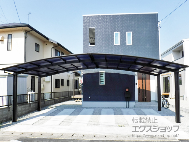 静岡県浜松市のの物置・屋外倉庫、カーポート レイナトリプルポートグラン　積雪〜20cm対応 施工例