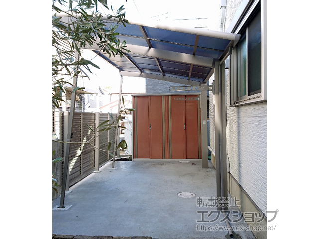 神奈川県中郡大磯町ののカーポート ネスカR (ラウンドスタイル) 積雪〜20cm対応 施工例