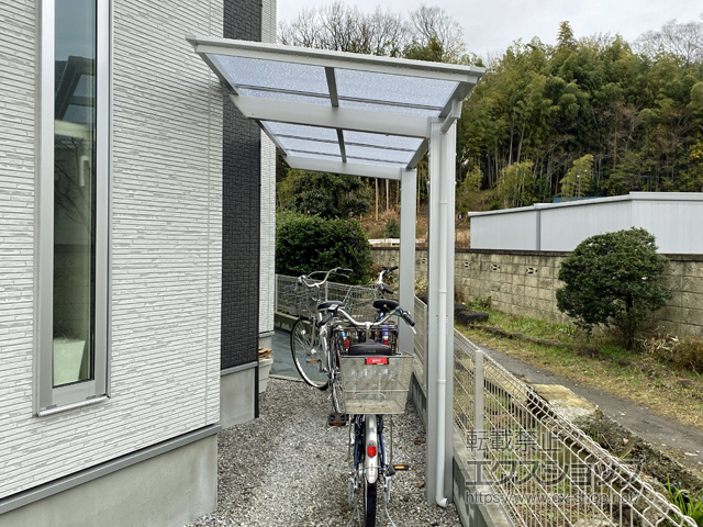 東京都日野市ののテラス屋根 フーゴF 独立テラスタイプ 単体 積雪〜20cm対応 施工例