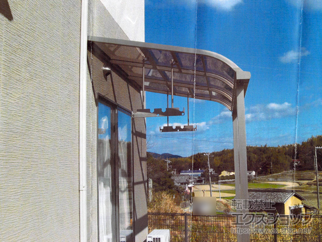 兵庫県淡路市ののテラス屋根 スピーネ R型 テラスタイプ 単体 積雪〜20cm対応 施工例