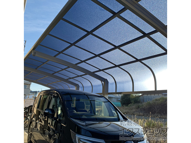 千葉県流山市ののカーポート プレシオスポート アルファ 縦連棟 積雪〜20cm対応 施工例