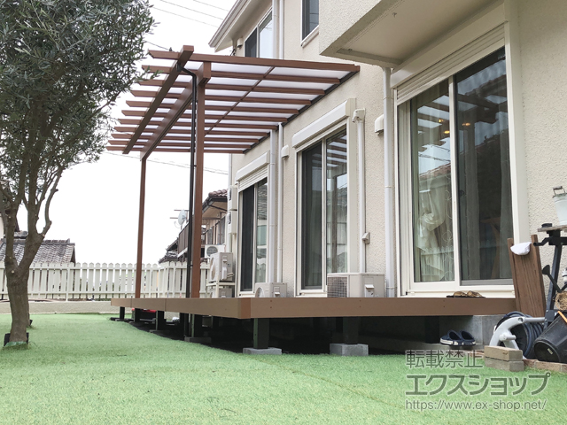 大阪府堺市ののウッドデッキ リウッドデッキ 200 施工例