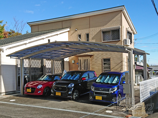 大阪府阪南市ののカーポート レイナトリプルポートグラン　積雪〜20cm対応 施工例