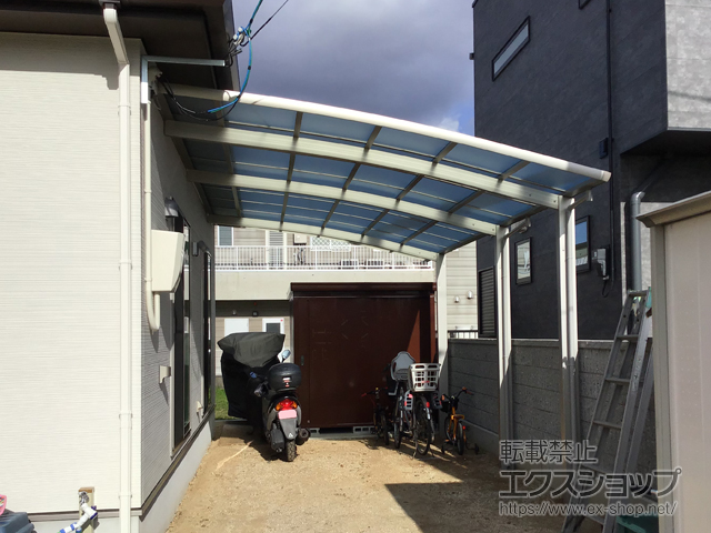 香川県丸亀市ののカーポート レイナベーカポートグラン 延長　積雪〜20cm対応 施工例