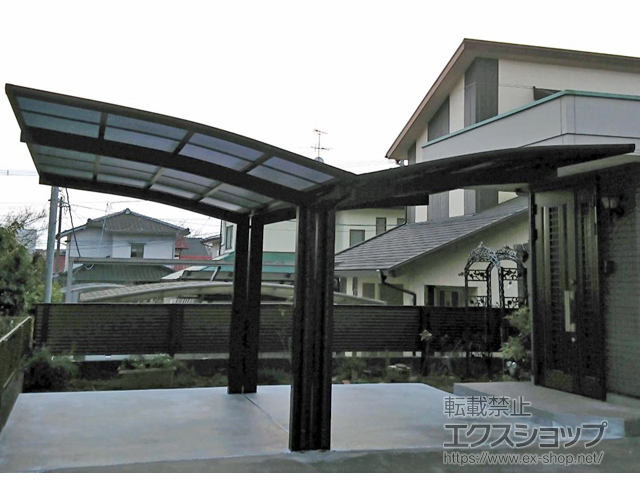 熊本県合志市ののカーポート レイナポートグラン Y合掌　積雪〜20cm対応 施工例