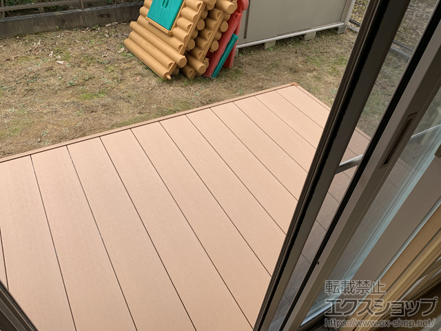 大阪府和泉市ののウッドデッキ リウッドデッキ 200 施工例