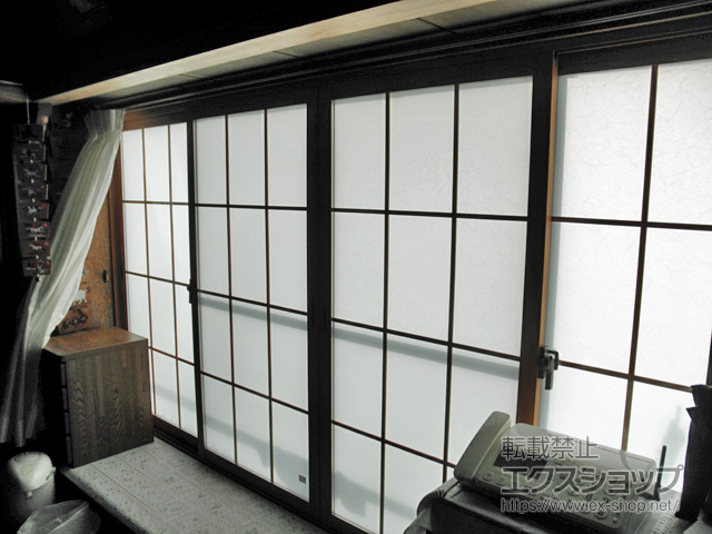 栃木県日光市のの二重窓（内窓） インプラス ダストバリア仕様 引違い窓 4枚建 施工例