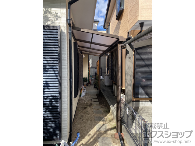 神奈川県藤沢市ののテラス屋根 ソラリア F型 テラスタイプ 単体 積雪〜20cm対応 施工例