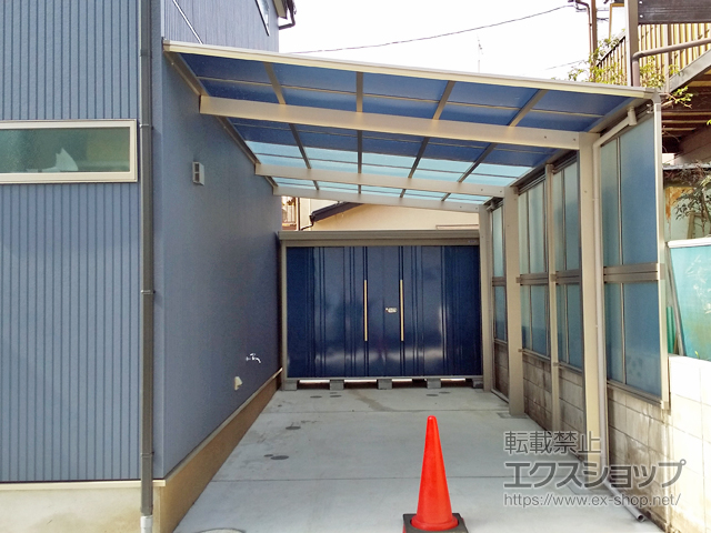 東京都立川市ののカーポート エフルージュベーカグラン 延長　積雪〜20cm対応 施工例