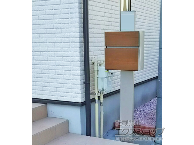 静岡県三島市のの機能門柱・ポスト シンプレオ ポストユニット 1型 施工例