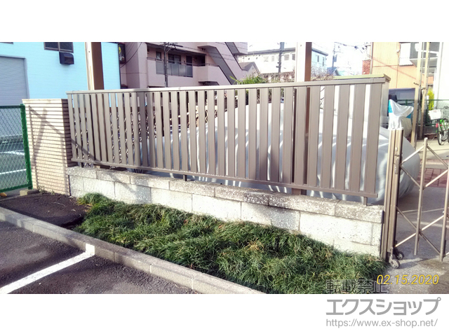 神奈川県横浜市ののフェンス・柵 ハイミレーヌR4型フェンス　フリーポールタイプ 施工例