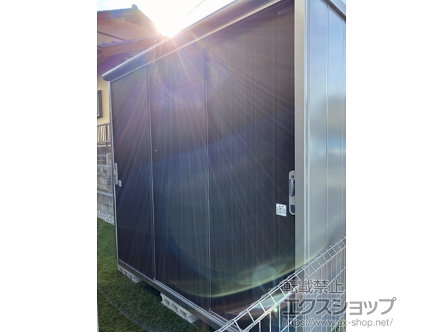 岐阜県多治見市のの物置・屋外倉庫 エスモ 一般型 2100×900×1959（ESE-2109A） ESE-2109A-DW 施工例