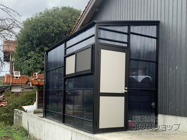 鳥取県西伯郡南部町ののストックヤード ストックヤードII 両ドア付きタイプ 積雪〜20?対応 施工例