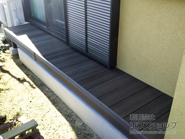 兵庫県神戸市ののウッドデッキ 樹ら楽ステージ 木彫 施工例