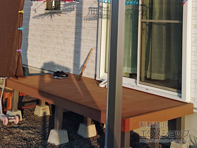 徳島県吉野川市ののウッドデッキ マージウッドデッキ 施工例