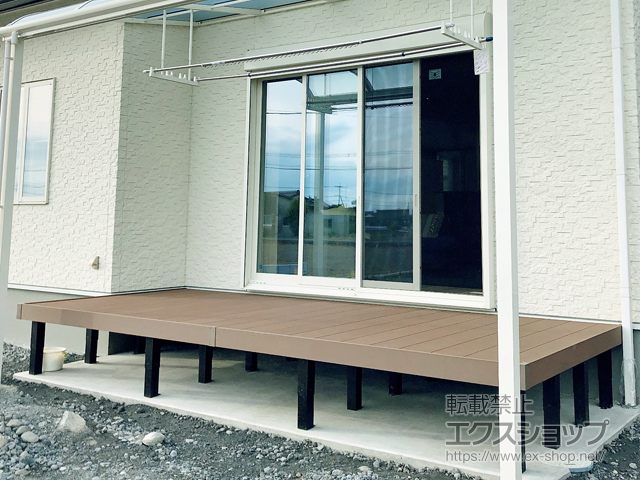 熊本県八代市ののウッドデッキ リウッドデッキ 200 施工例