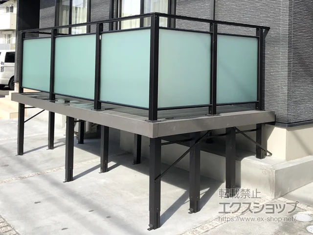 広島県広島市ののウッドデッキ、カーポート リウッドデッキ200 施工例