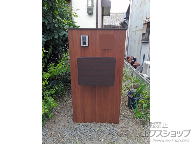 大阪府八尾市のの機能門柱・ポスト ウォールスクリーン ファンクション門袖 施工例