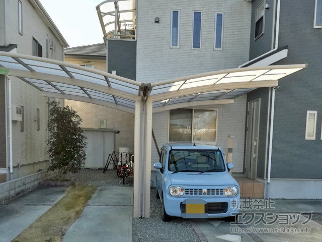 兵庫県小野市ののカーポート プレシオスポート Y合掌 積雪〜20cm対応 施工例