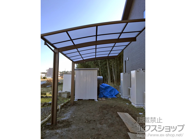 茨城県笠間市ののカーポート プレシオスポート 積雪〜20cm対応 施工例