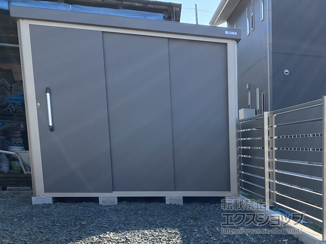 愛知県蒲郡市のの物置・屋外倉庫 エスケーエイト SK8-100 一般型 2200×1600×1940 SK8-100-GK 施工例