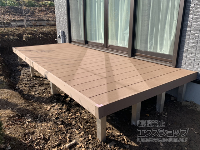 埼玉県川口市ののウッドデッキ リウッドデッキ 200 施工例