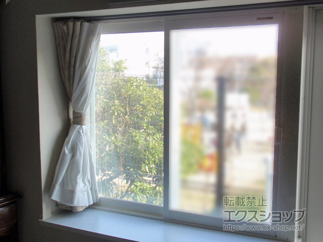 福岡県福岡市のの二重窓（内窓） プラマードU 引違い窓 2枚建 *戸先錠仕様 施工例