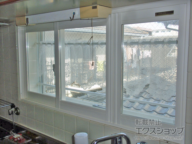 福岡県福岡市のの二重窓（内窓） プラマードU 引違い窓 3枚建（外内内仕様） 施工例