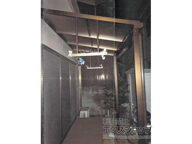 奈良県大和高田市ののテラス屋根 プレシオステラスII F型 テラスタイプ 単体 積雪〜20cm対応 施工例