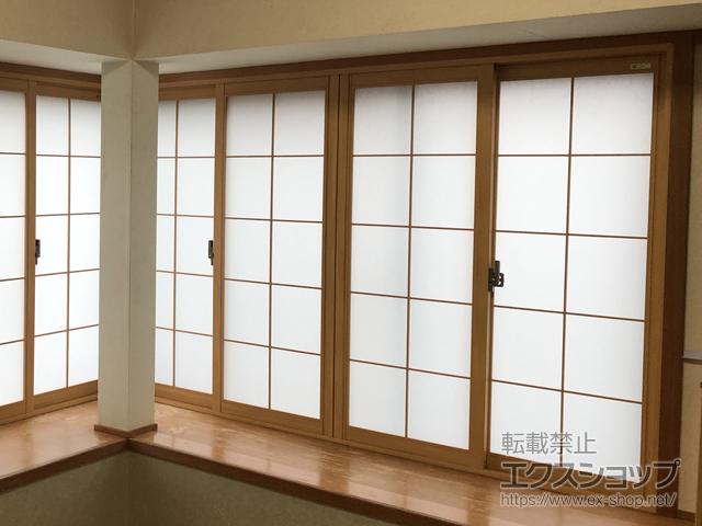 秋田県男鹿市のの二重窓（内窓） インプラス ダストバリア仕様 引違い窓 4枚建 施工例