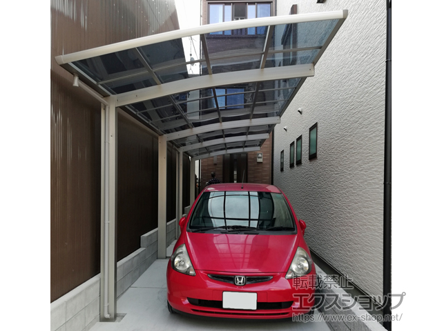 京都府京都市ののカーポート プレシオスポート 縦連棟 積雪〜20cm対応 施工例